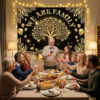 Family Reunion Backdrop Decorations 7x5ft - Image 2