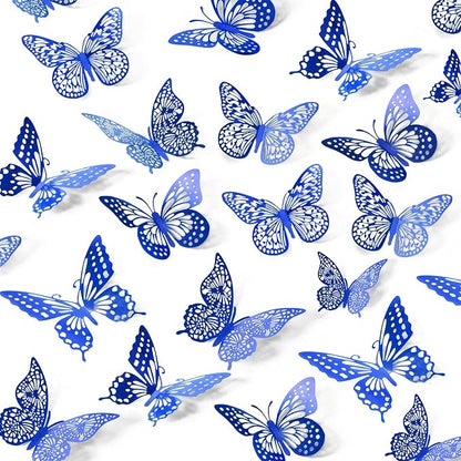 SAOROPEB Butterfly Wall Stickers, Metallic Paper, Art Deco Decor by SAOROPEB