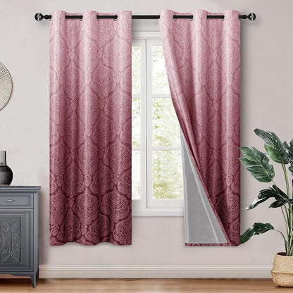 DWCN 100% Blackout Curtains for Bedroom by DWCN