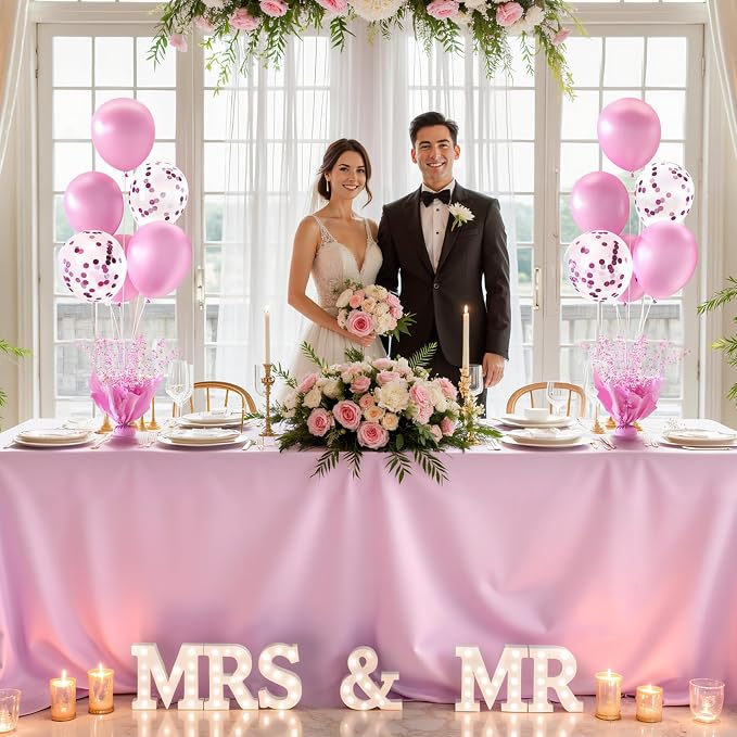 Pink Balloon Table Centerpiece Kit, 2 Sets Pink Balloon Stands - Image 6