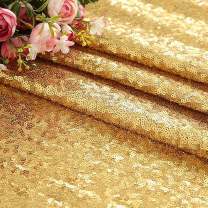 Gold Sequin Backdrop Curtains 2ftx8ft Glitter Party Backdrop 6 Pieces Sparkly - Image 6