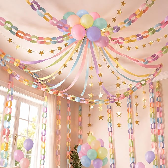 Gleebixi Pastel Birthday Decorations Kit by Gleebixi