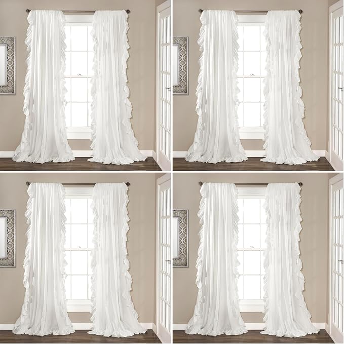 Lush Decor Reyna Ruffle Curtain Panel by LushDecor