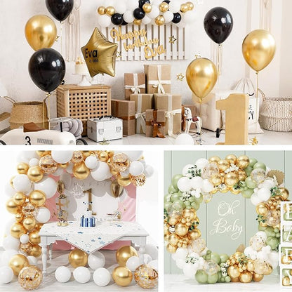 EMART Gold Balloons 12 Inch 60pcs, Latex Balloons - Image 6