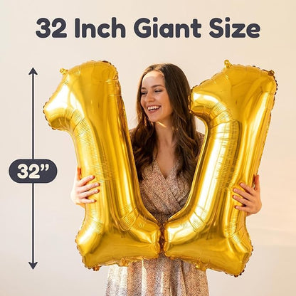 Number 11 Balloon Foil Mylar Balloons - Image 4