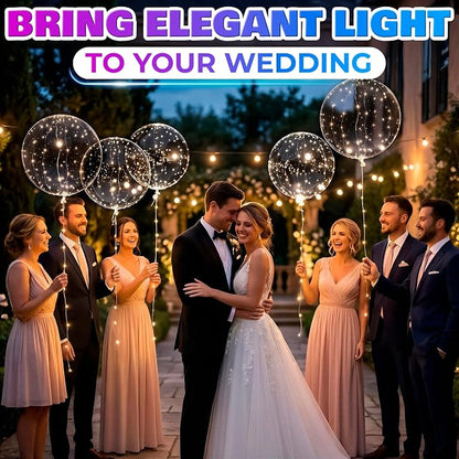 LED Light Up Balloons 10 Pcs, 20 Inch Clear Balloons - Image 7