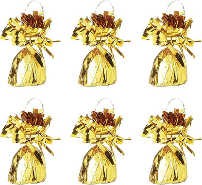 Beistle Metallic Wrapped Balloon Weight – 6 Pack, Party Decoration Accessories by Beistle