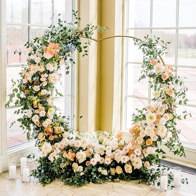 Metal Balloon Arch Kit, Love Balloon Column Arch Frame, Wedding Heart Arch - Image 5