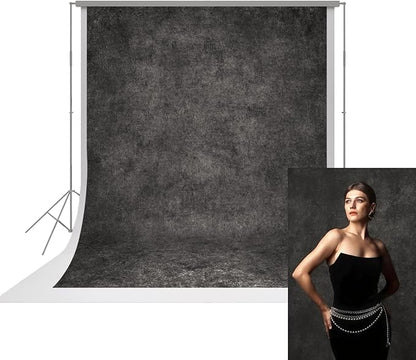 UrcTepics 5×7 ft Dark Grey Vintage Photography Backdrops, Classic Abstract by UrcTepics