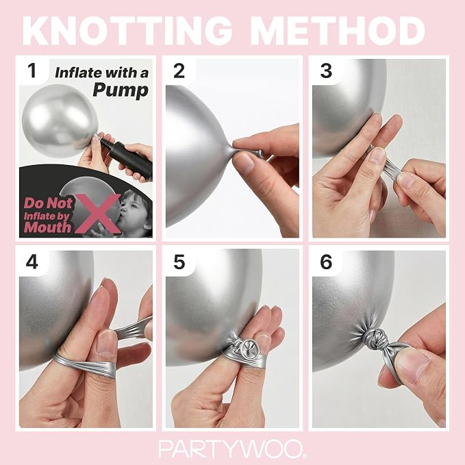 PartyWoo Pale Pink Balloons 127pcs Light Pastel Baby Pink Color | 36 18 12 10 5 - Image 7
