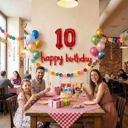 20 Pieces Foil Mylar Number Balloons 0 to 9 Set - Image 3