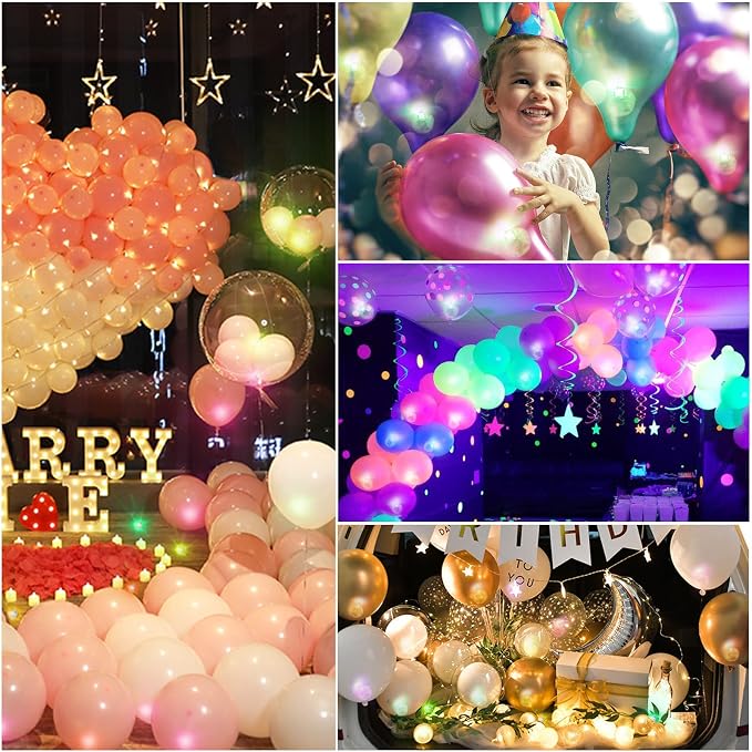 ZGWJ 200PCs Green Balloon Lights Mini, Battery Powered, Long Standby Time - Image 5