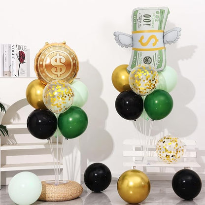 Money Dollar Balloon Stand for Table Centerpiece Stand Kit 2 Sets - Image 2