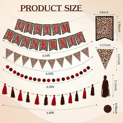 SmoothNovelty 139 Pcs Felt DIY Custom Banner Kit Include 104 Letters 18 - Image 2