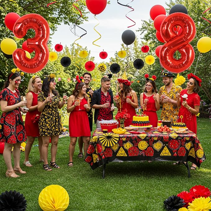 40 Inch Red Foil Number 8 Balloon - Image 4