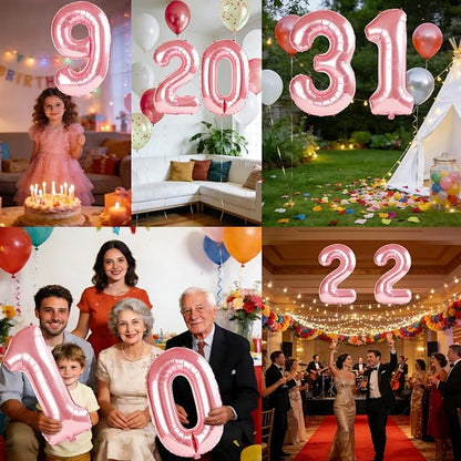40 Inch Number 31 Balloons for 31st Birthday Party Decorations, 0-100 Jewelry - Image 7