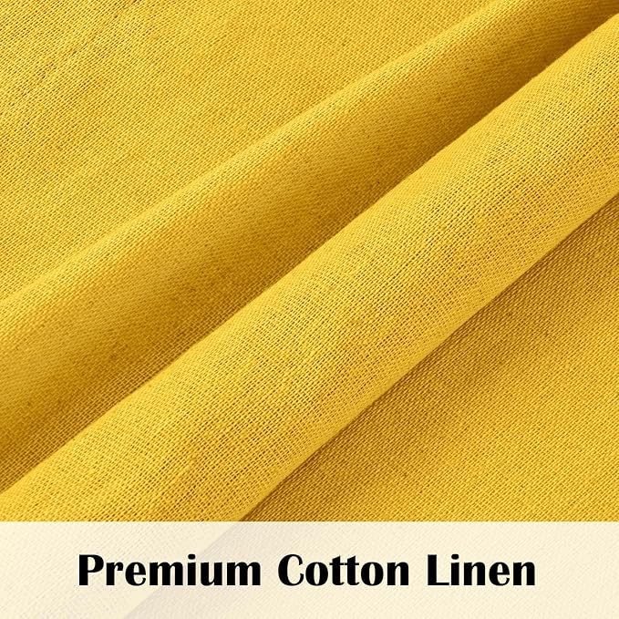 Farmhouse Valance Curtains, Boho Cotton Linen Kitchen Valance, Rod Pocket - Image 4