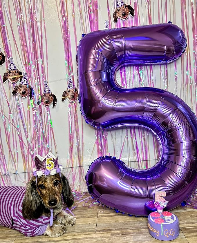 40 Inch Purple Number 2 Balloon Birthday Party Decorations - Image 2