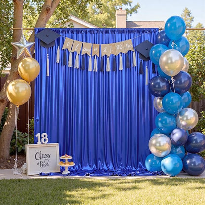 gogoparti 20x10FT Sapphire Blue Sequin Backdrop Curtain - Image 5
