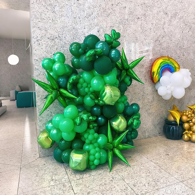 Lukiituke Green Balloons, Graduation, St. Patrick's Day, Jungle Forest - Image 8