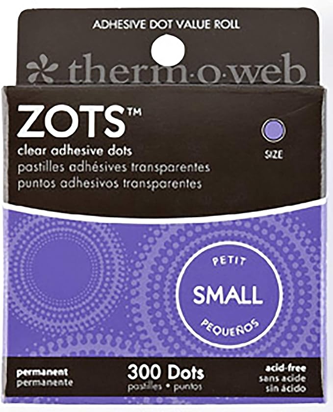 Thermoweb Zots Clear Adhesive Dots, 3/16-Inch-by-1/64-Inch Thick - Image 3