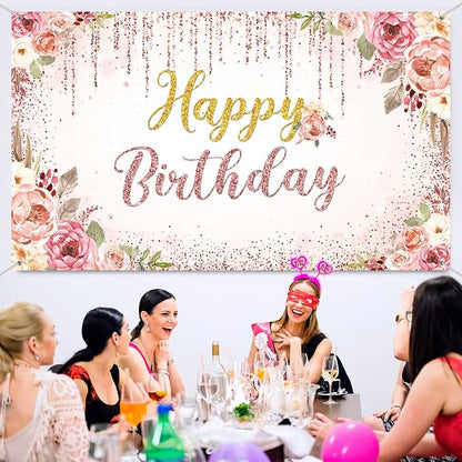 Happy Birthday Backdrop Decorations - Image 5