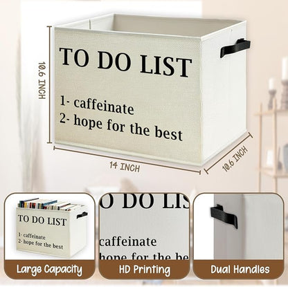 Inspirational Office Decor Storage Basket - Image 5