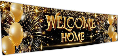 Welcome Home Banner 6 x 1.3ft by Bravita