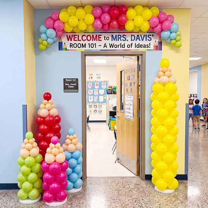 Capoda 306 Pcs Crayon Balloon Arch Garland Kit Back To School Decorations | - Image 4