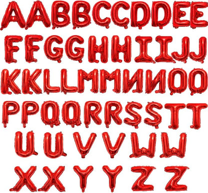 52 Pieces 16 Inches A-Z Letter Balloons – 2 Sets of Alphabet Mylar Balloon by Tedercle