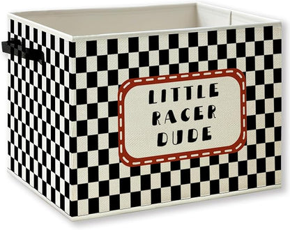 Race Car Boy Nursery Foldable Storage Bins Box by KSDUT