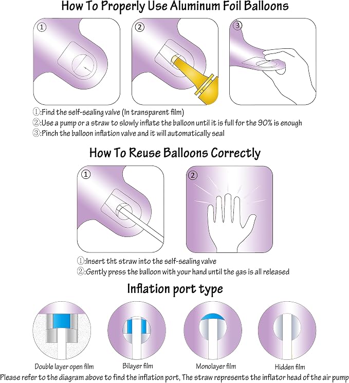 40" Macaron Purple Number 4 Balloons Helium Foil Mylar Balloon Digit 4 | - Image 3