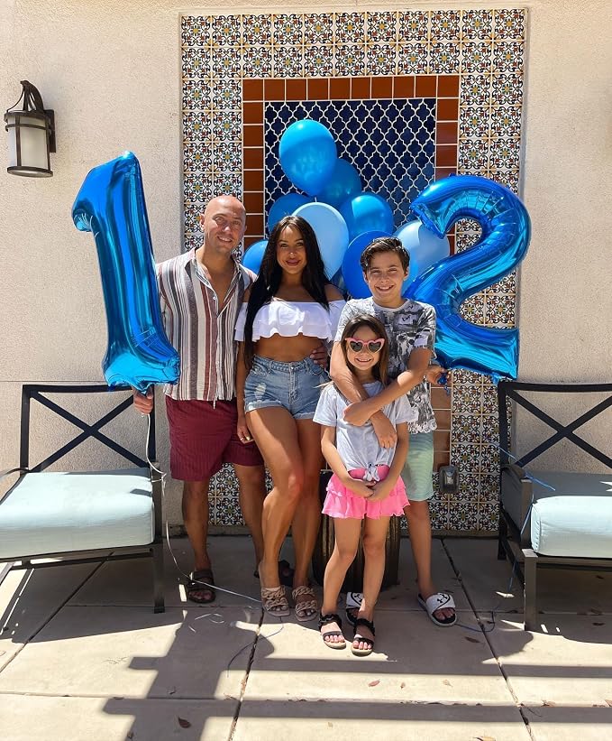 10 Balloon 40 inch Dark Blue Number Balloons - Image 4