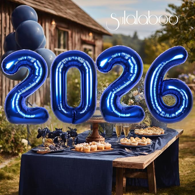 40 Inch Navy Blue Big Number 18 Balloon 0-9 Large Helium | Royal Blue Balloons - Image 5