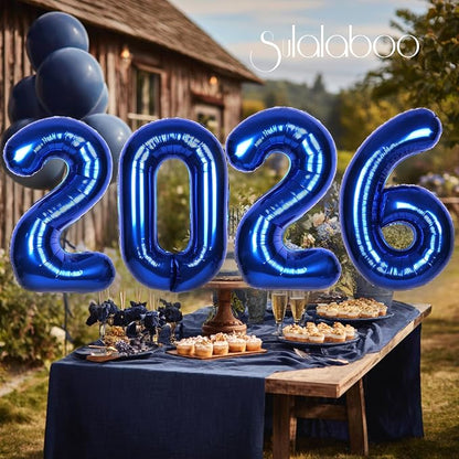40 Inch Navy Blue Big Number 50 Balloon 0-9 Large Helium | Royal Blue Balloons - Image 4