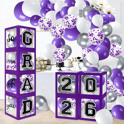 Graduation Decorations 2026 Graduation Party Decorations Set of 4 Boxes by Labrostar