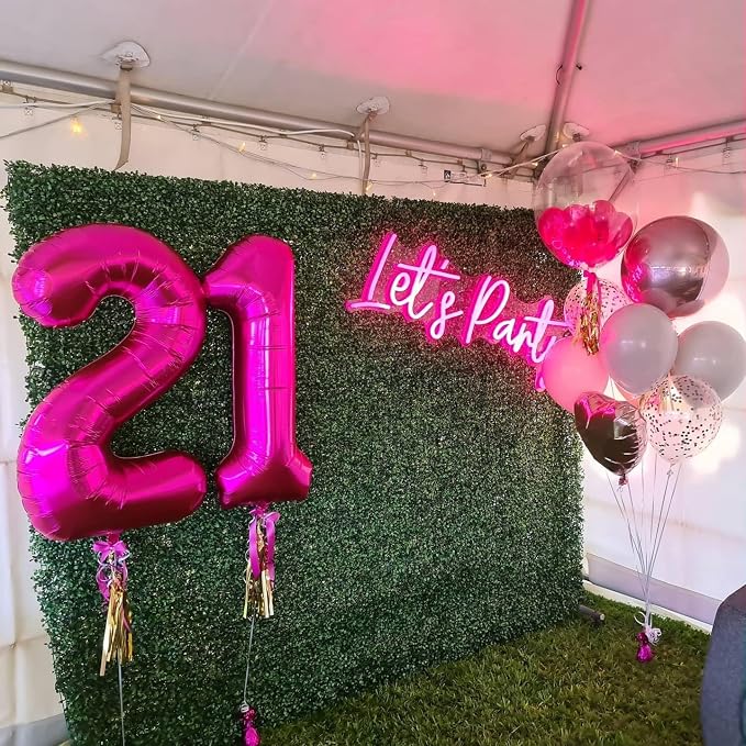Hot Pink 21 Balloon - Image 3