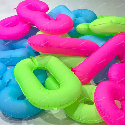 Pink Birthday Number 18 Balloons 40IN Fluorescent Pink 81 Foil Balloon | - Image 5