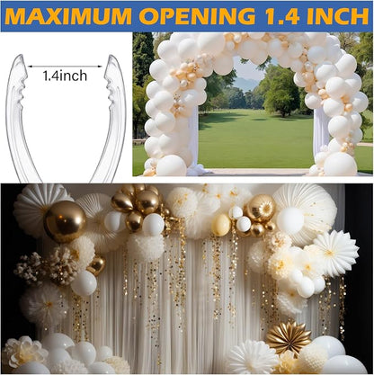 30 Pack Balloon Arch Clips Plastic Transparent Backdrop Spring Clamps 2 Inch - Image 4