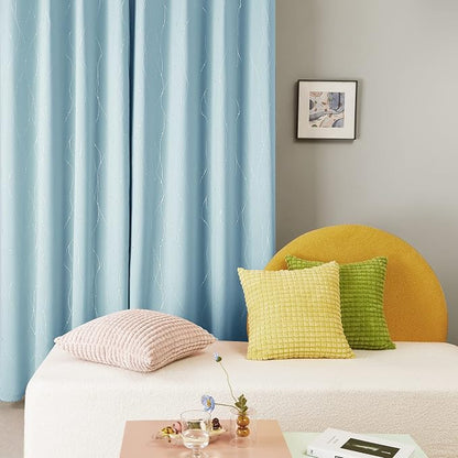Deconovo Living Room Curtains 54 Inches Long, Thermal Insulated, Room Darkening - Image 4