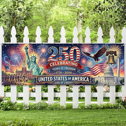 250th Anniversary USA Flag 4th of July Decorations by Unknown