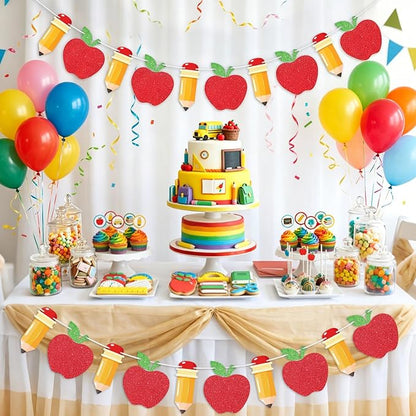 2 Pcs Pencil Apple Banner Garland - Image 6