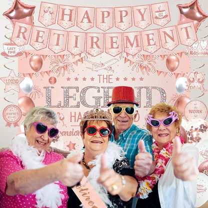 Roetyce Rose Gold Retirement Party Decorations - Image 7