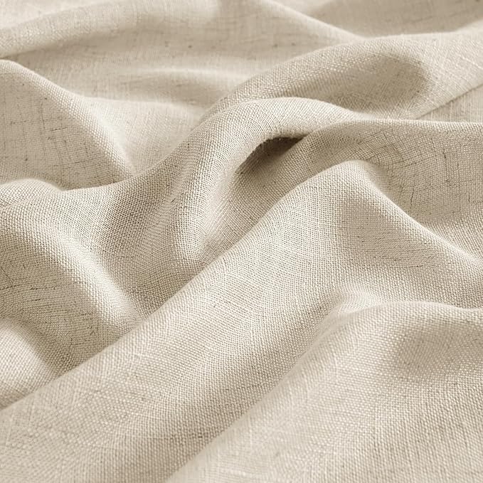 MIULEE Linen Curtains 52x90 Inch Length 2 Panels - Image 4