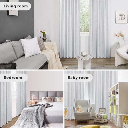 Deconovo Blackout Back Tab Curtains - Image 6
