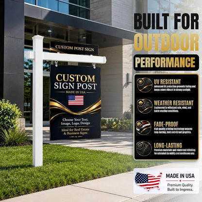 Custom Real Estate Sign Post By BCB Print – Yard Sign Holder - Image 5