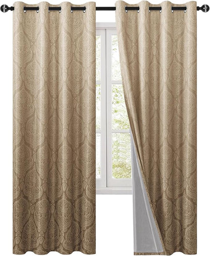 DWCN 100% Blackout Curtains for Bedroom 90 Inch Long - Image 9