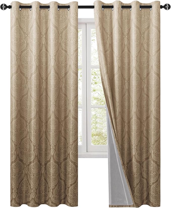 DWCN 100% Blackout Curtains for Bedroom 102 Inch Long - Image 9