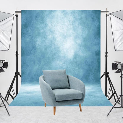 Abstract Photography Backdrop for Photoshoot 8x10ft, Light Blue, No Stand | - Image 4