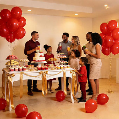 154 PCS of Red Balloons in Different Sizes - Image 6